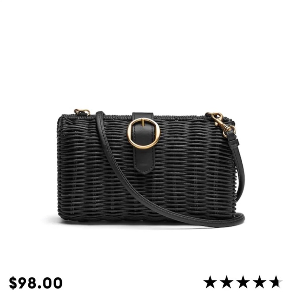 Banana Republic Wicker Purse Clutch